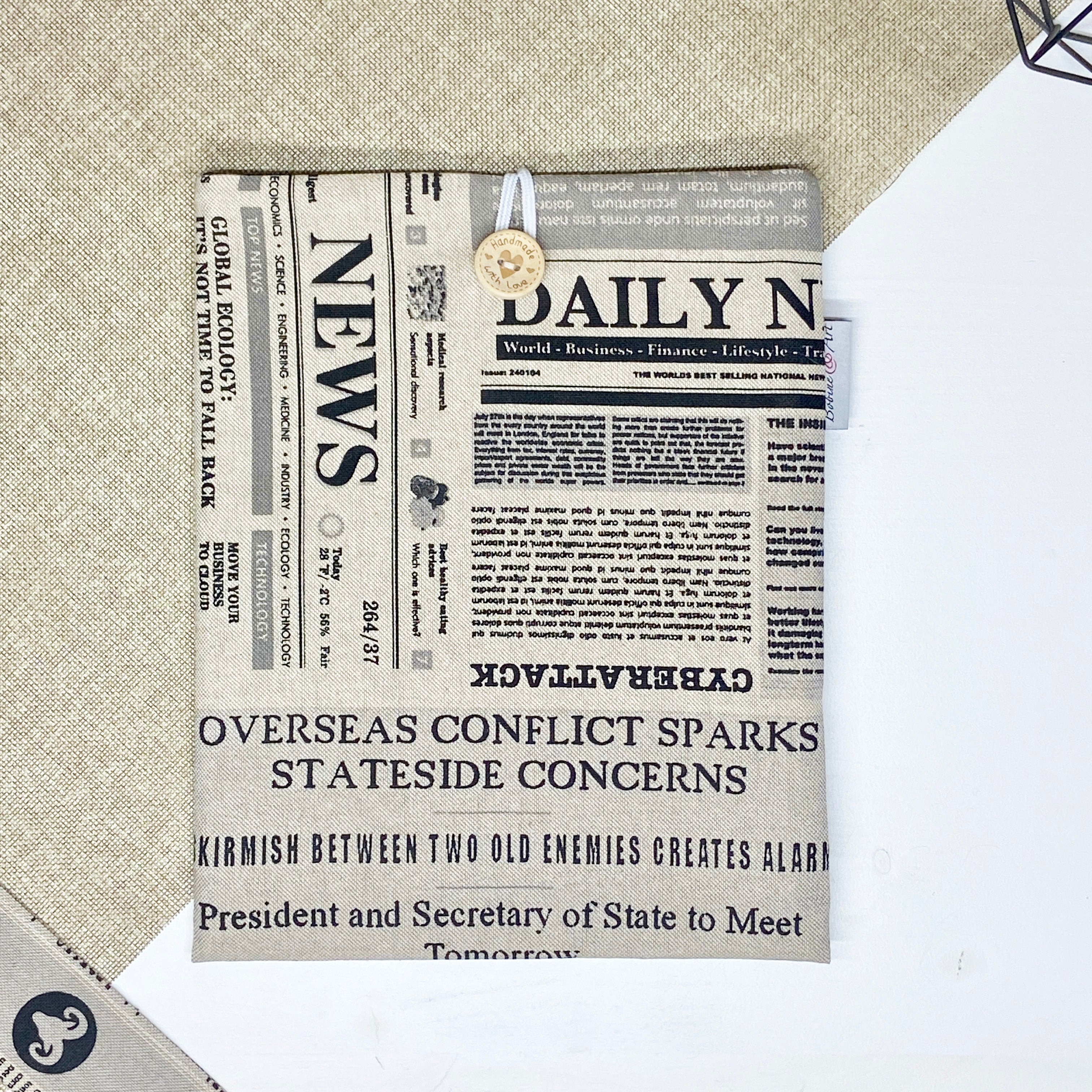 Pochette à livre - Journal