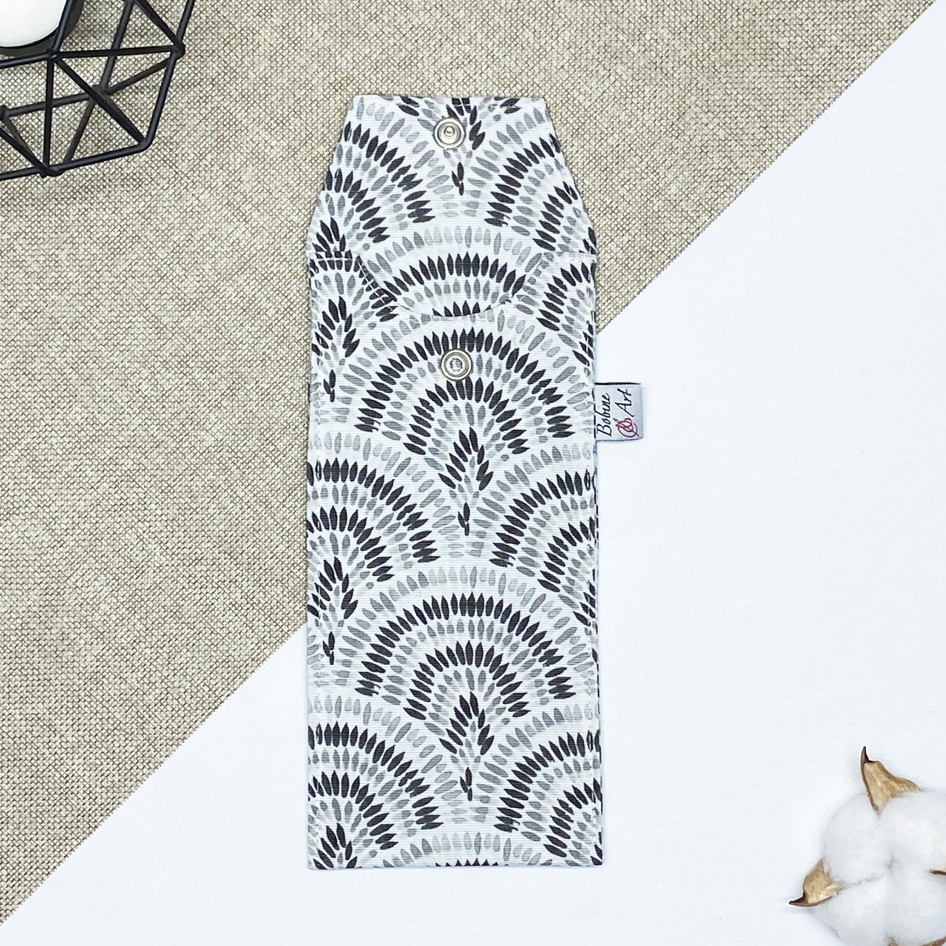 Porte Brosse à dent - Paon gris