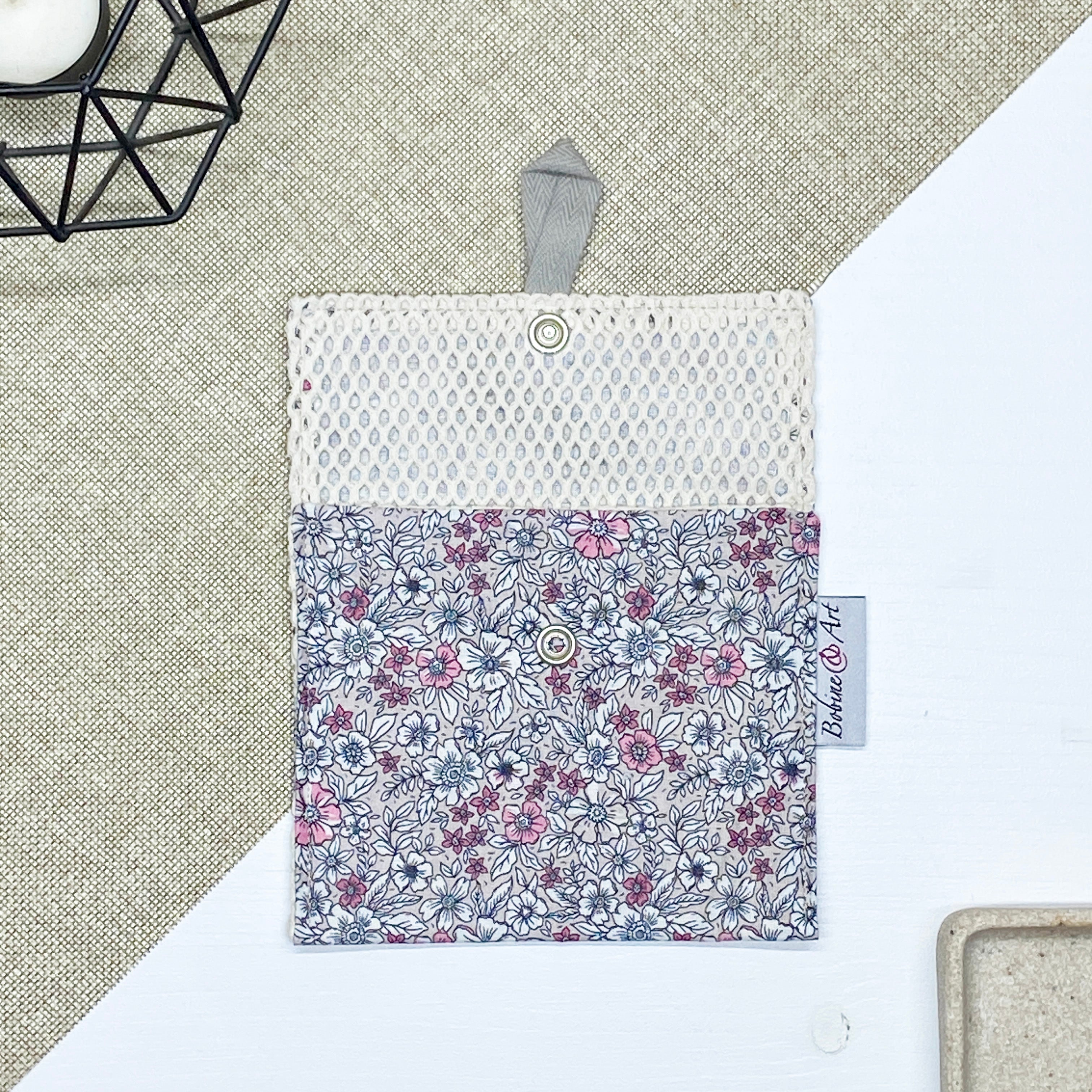 Porte savon - Fleur clair