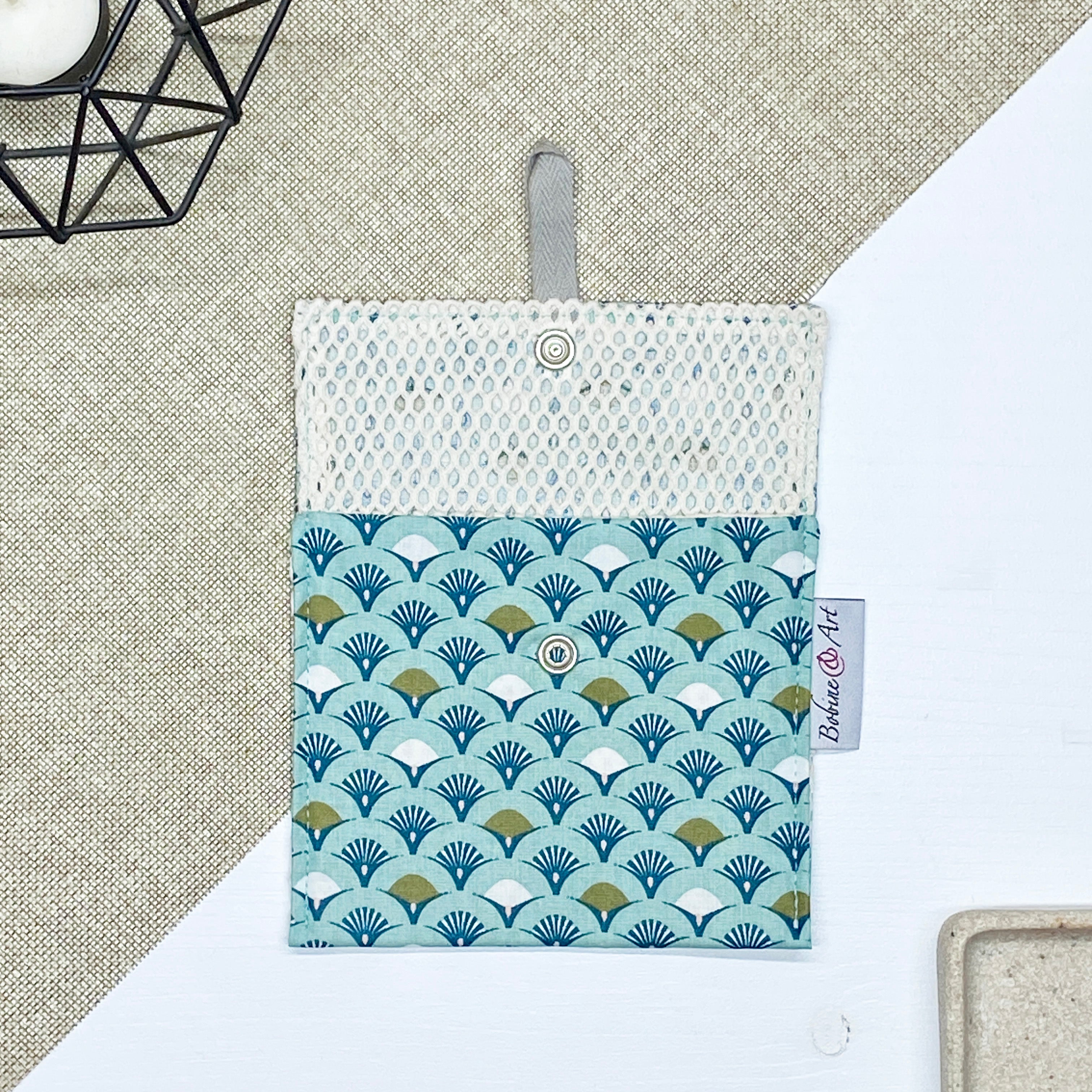 Porte savon - Paon vert