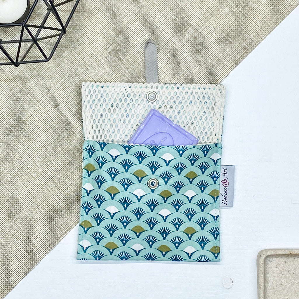 Porte savon - Paon vert