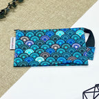 Trousse double - Mandala bleu