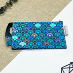Trousse double - Mandala bleu