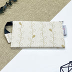 Trousse double - Feuille dorée