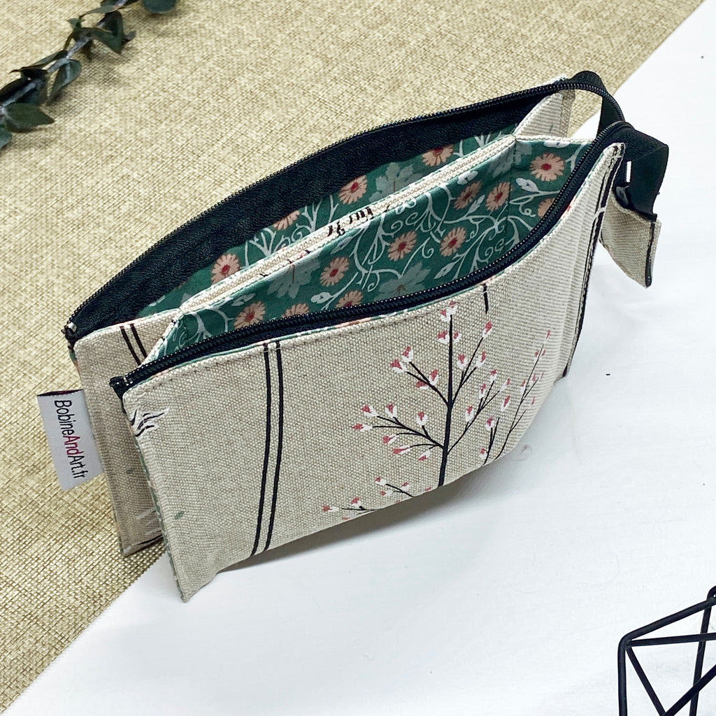 Trousse double - Oiseau
