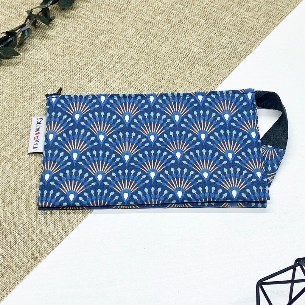 Trousse double - Paon bleu
