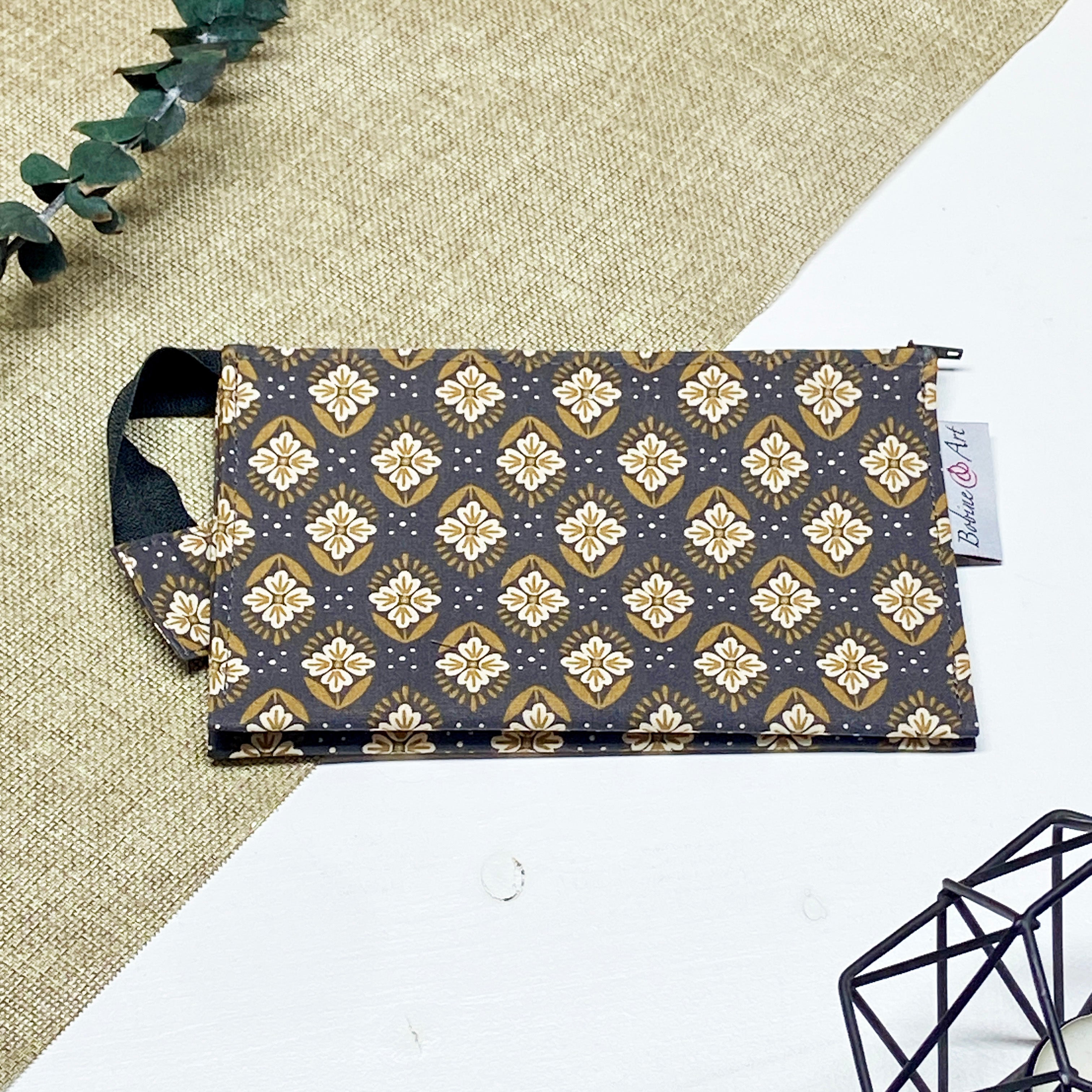 Trousse double - Fleur graphique