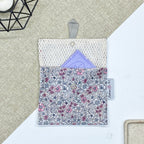 Porte-savon nomade imperméable motif fleur claire pour savon solide fabriqué en France